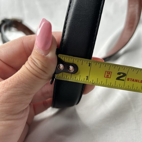 Coach #3849 Men's Handmade Smooth Black Leather 1" Dress Belt Sz 40 - Picture 2 of 6